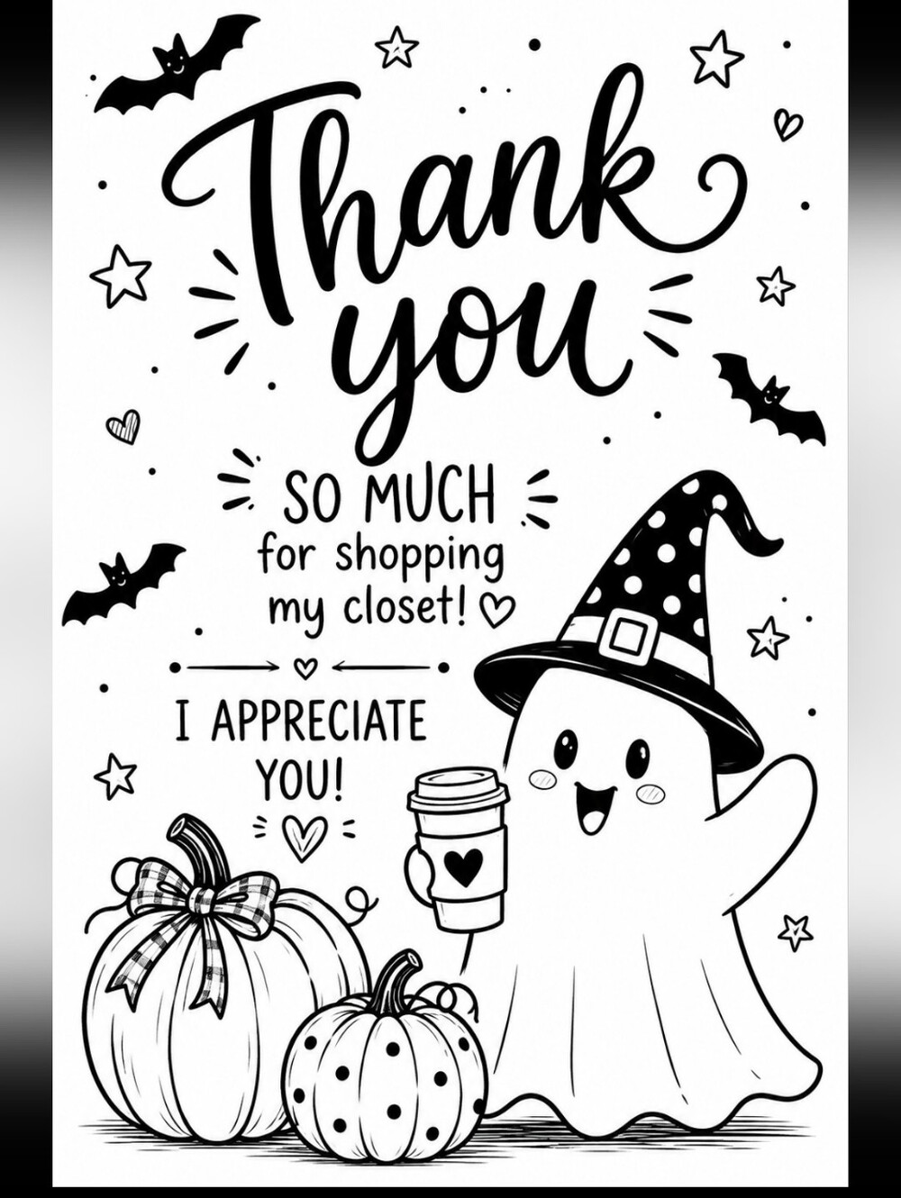 50ct. 4x6 👻CUSTOM THANK YOU LABELS